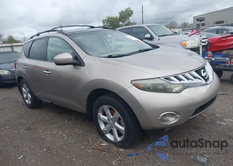 2009 Nissan Murano Sl z USA, uszkodzony, nr VIN JN8AZ18U09W022196